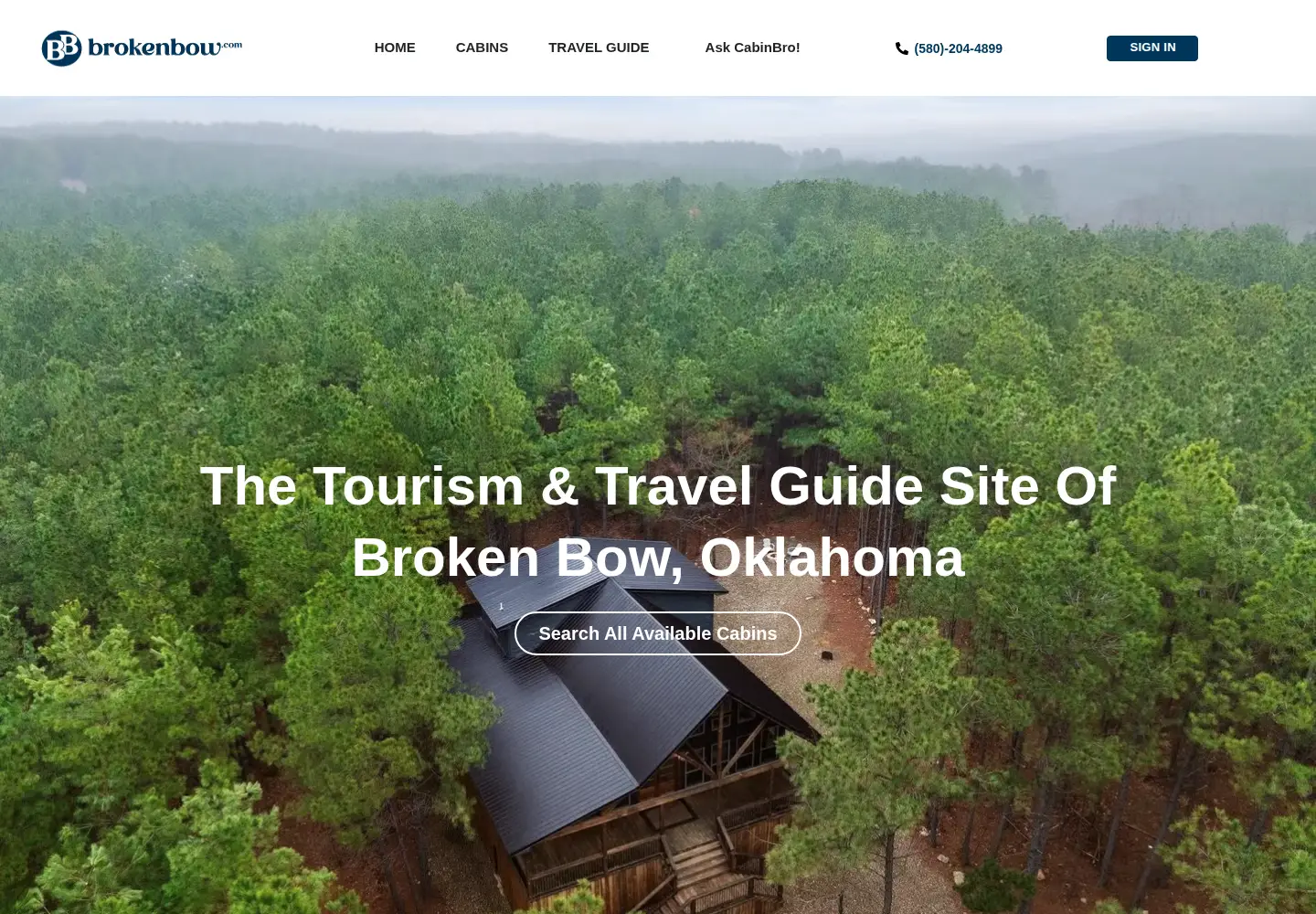 Screenshot of brokenbow.com