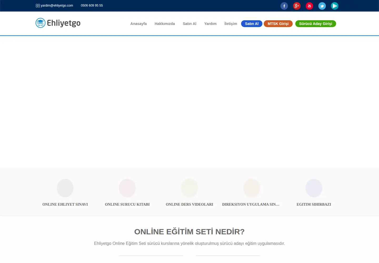 Screenshot of ehliyetgo.com