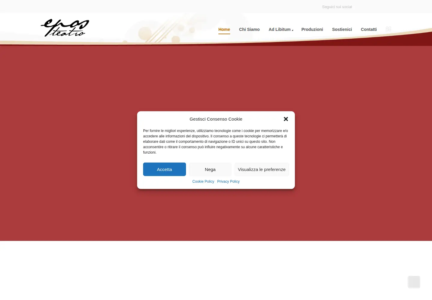 Screenshot of eposteatro.com