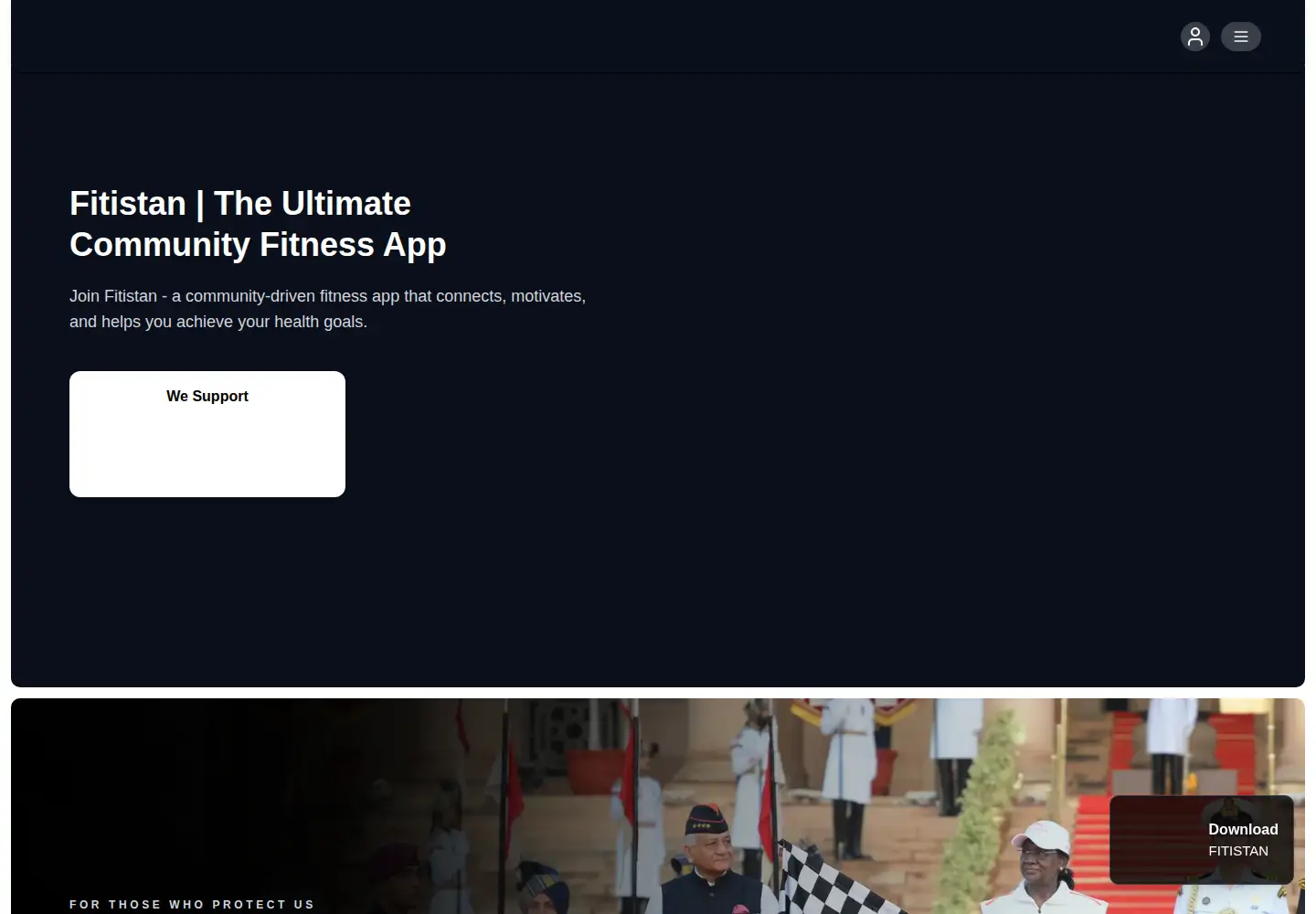 Captured homepage of fitistan.com in the current scan
