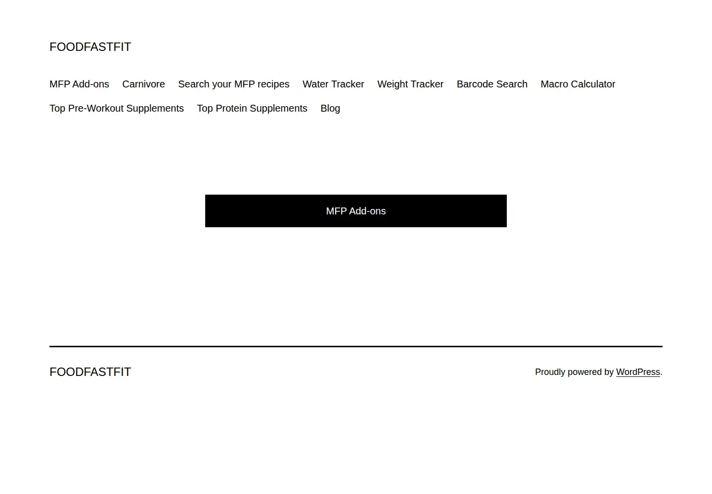 Screenshot of foodfastfit.com