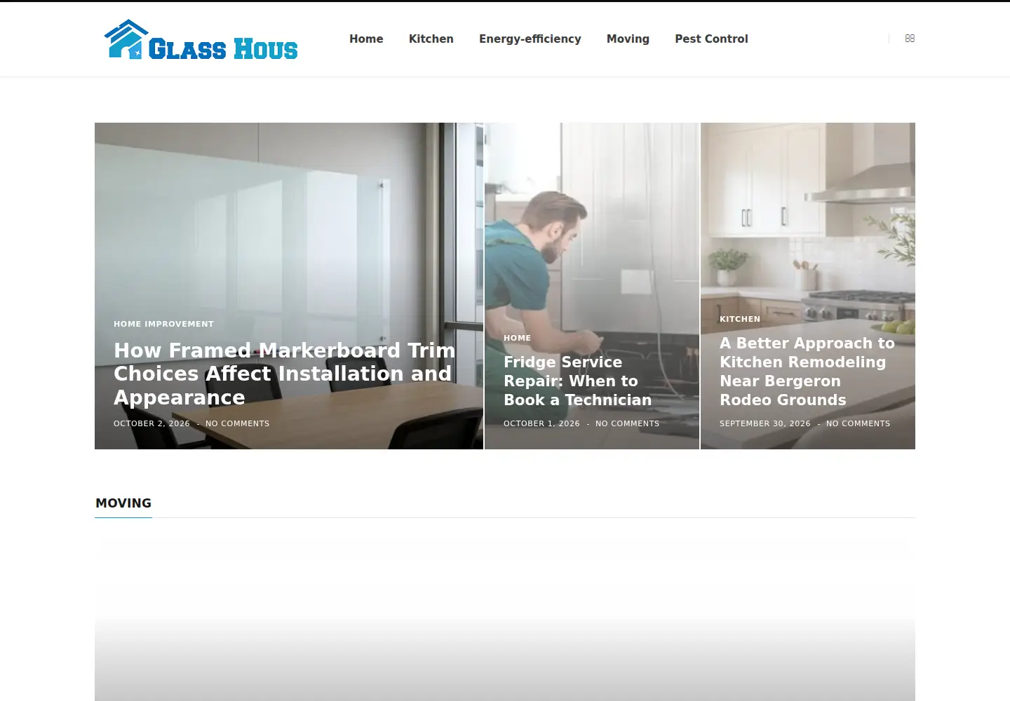Screenshot of glasshous.com