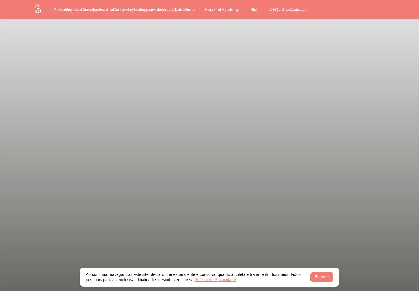Captured homepage of hauseful.com in the current scan