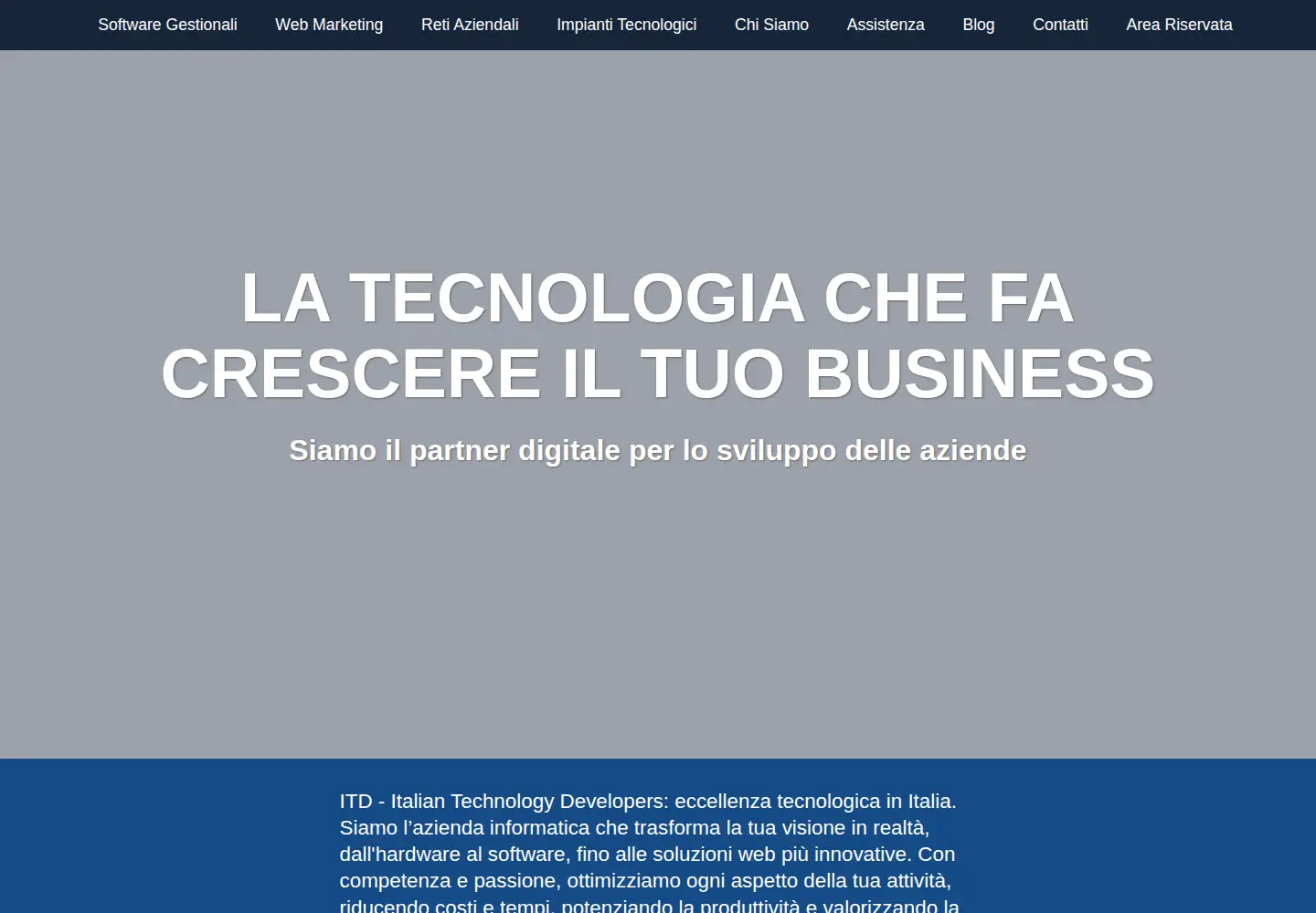 Screenshot of itd-italia.com