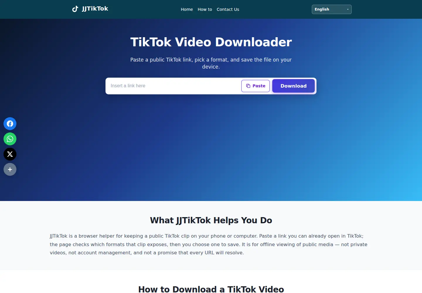 Captured homepage of jjtiktok.com in the current scan