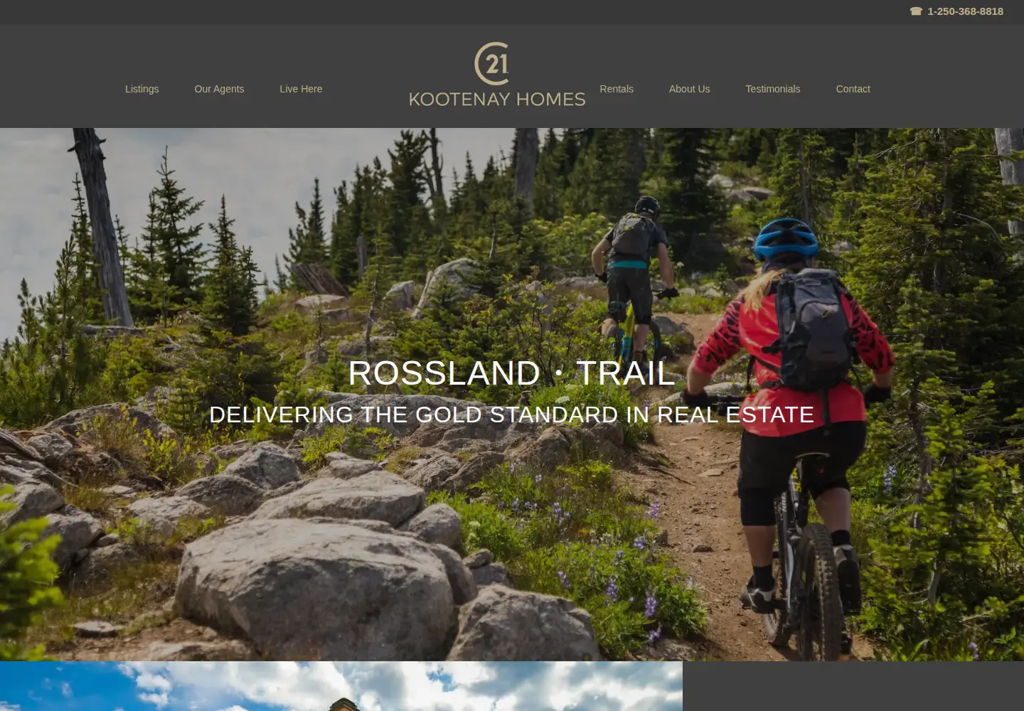 Screenshot of kootenayhomes.com