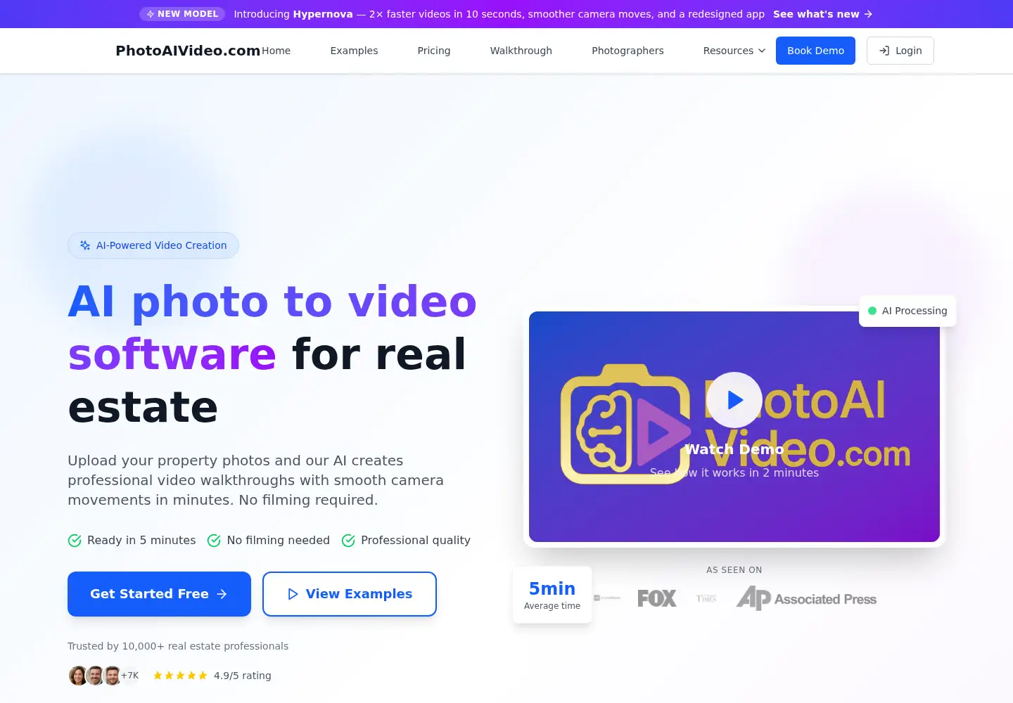 Screenshot of photoaivideo.com
