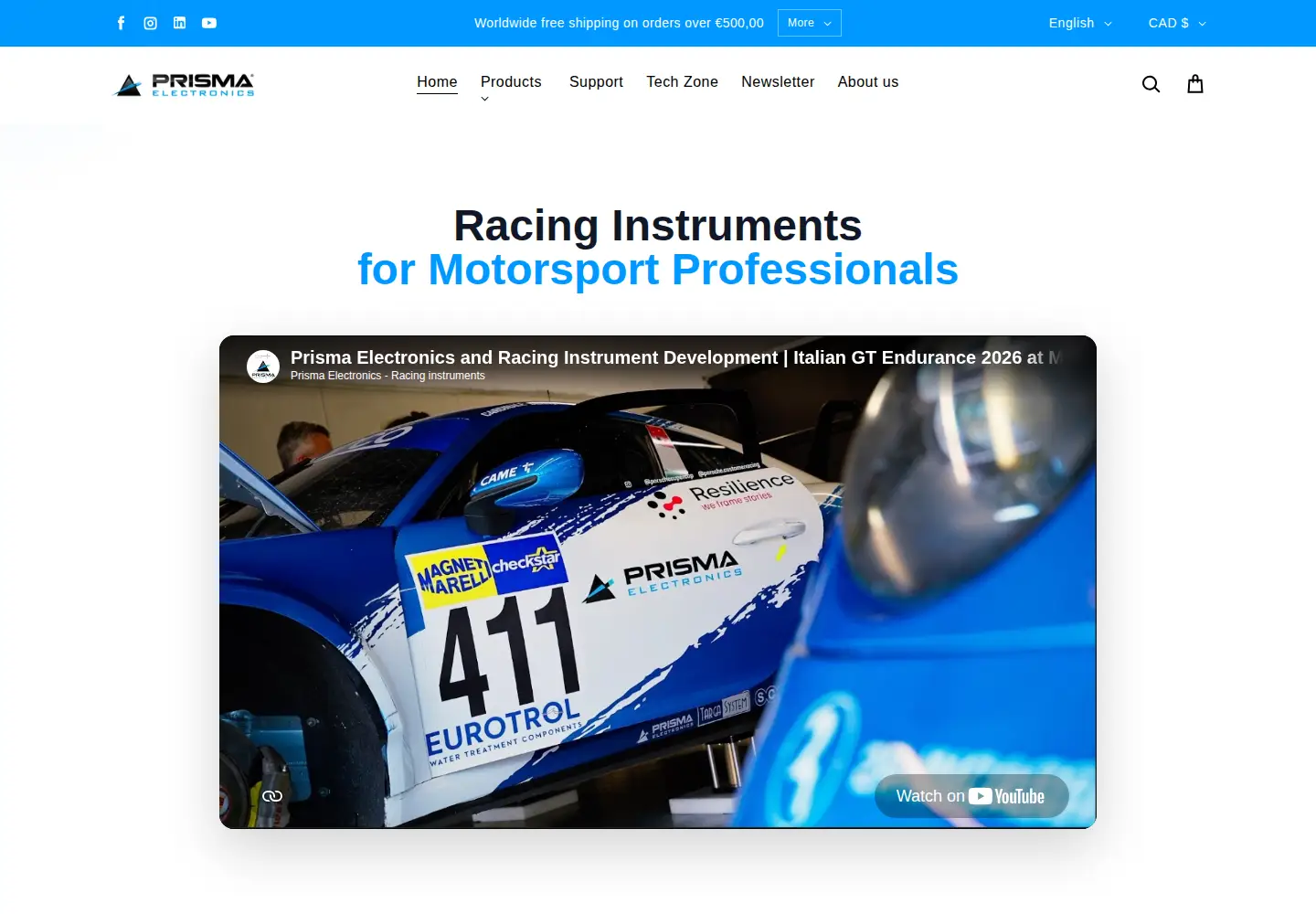 Screenshot of prismaelectronics.com