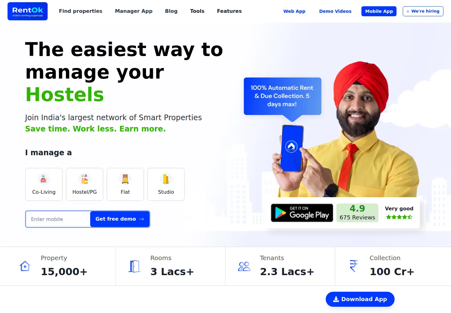 Screenshot of rentok.com