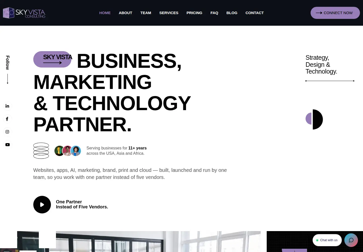 Screenshot of skyvistaconsulting.com
