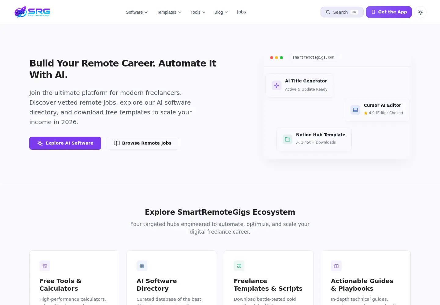 Screenshot of smartremotegigs.com
