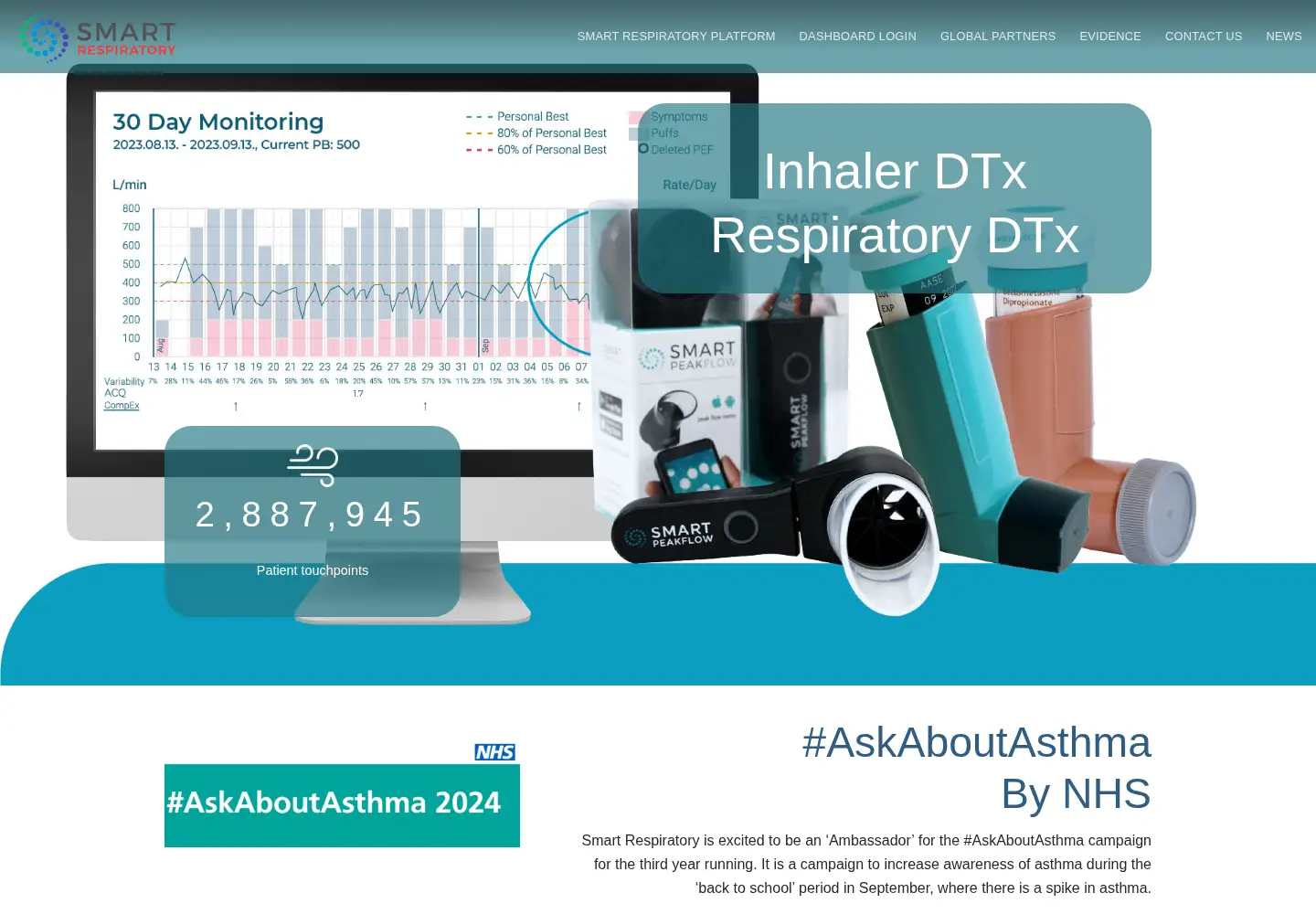 Screenshot of smartrespiratory.com