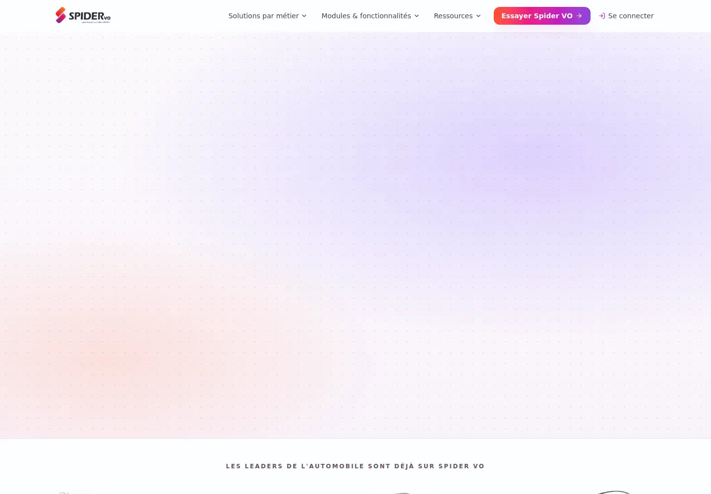 Captured homepage of spider-vo.com in the current scan
