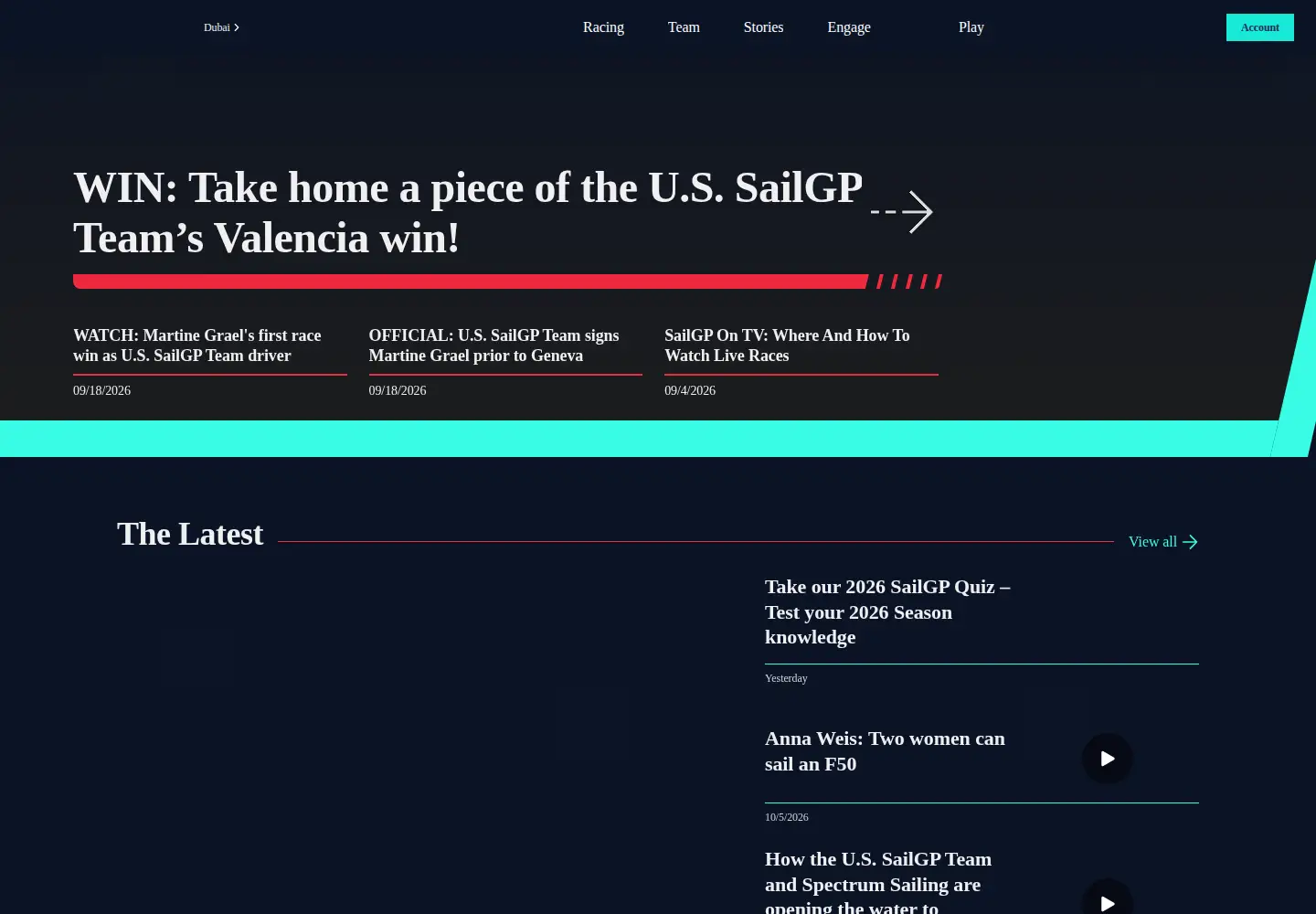 Screenshot of ussailgpteam.com