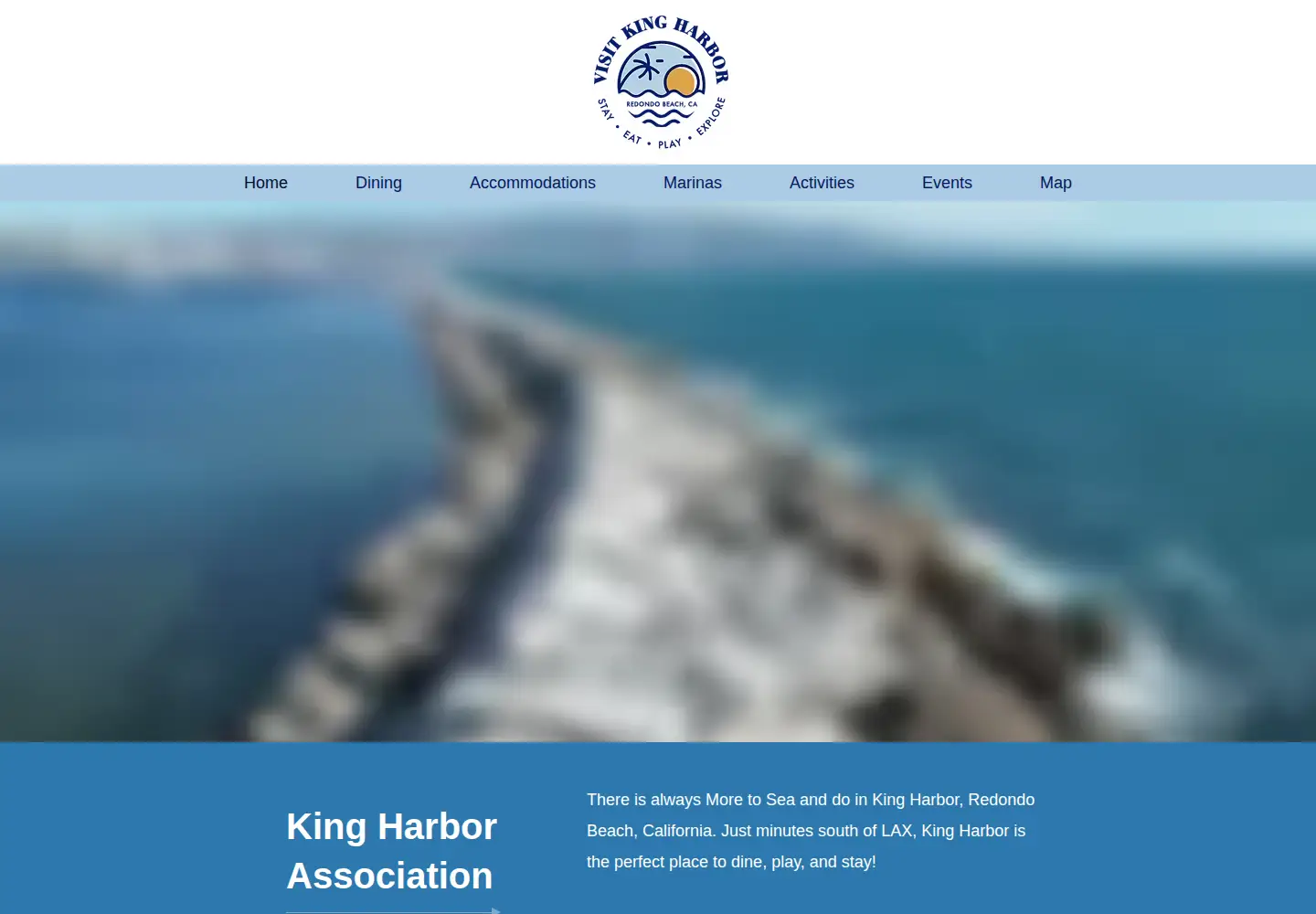Screenshot of visitkingharbor.com