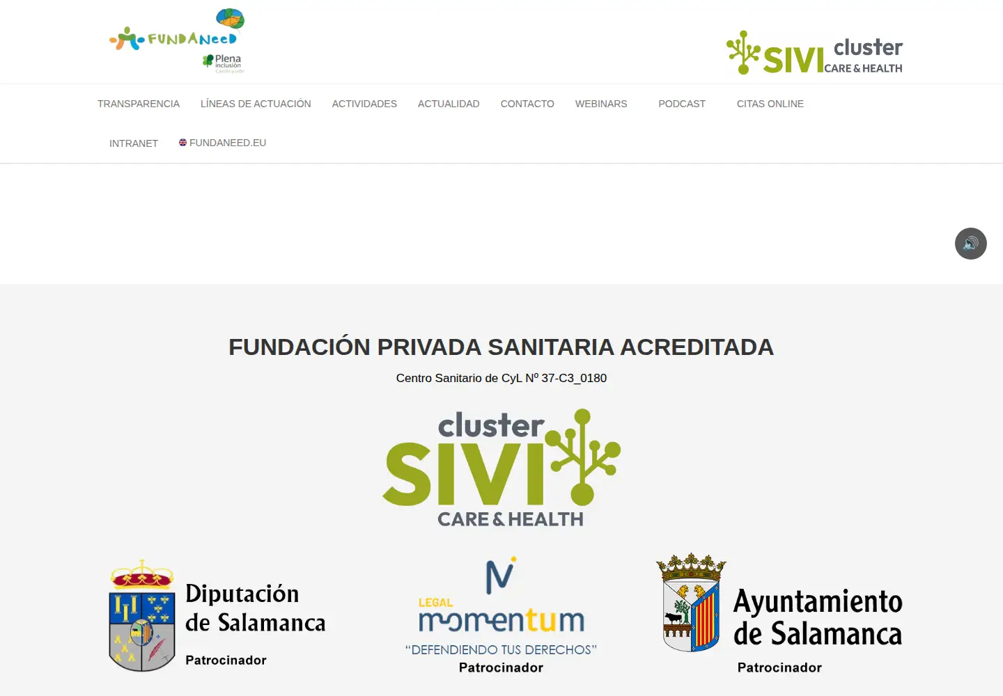 Screenshot of fundaneed.es