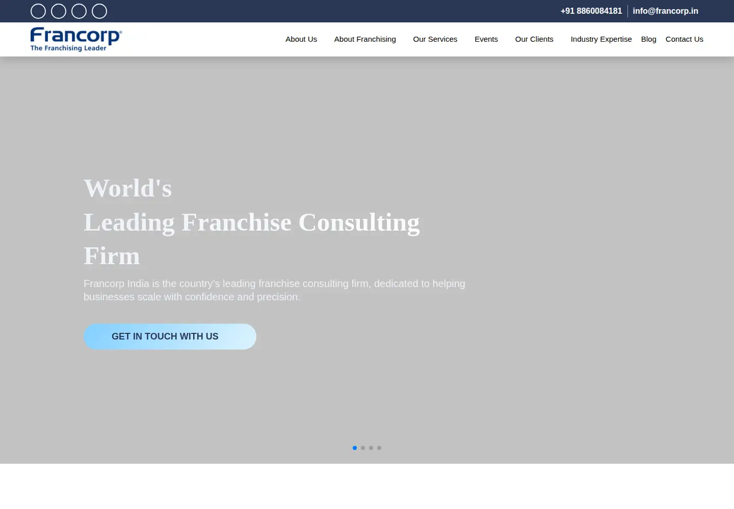 Screenshot of francorp.in