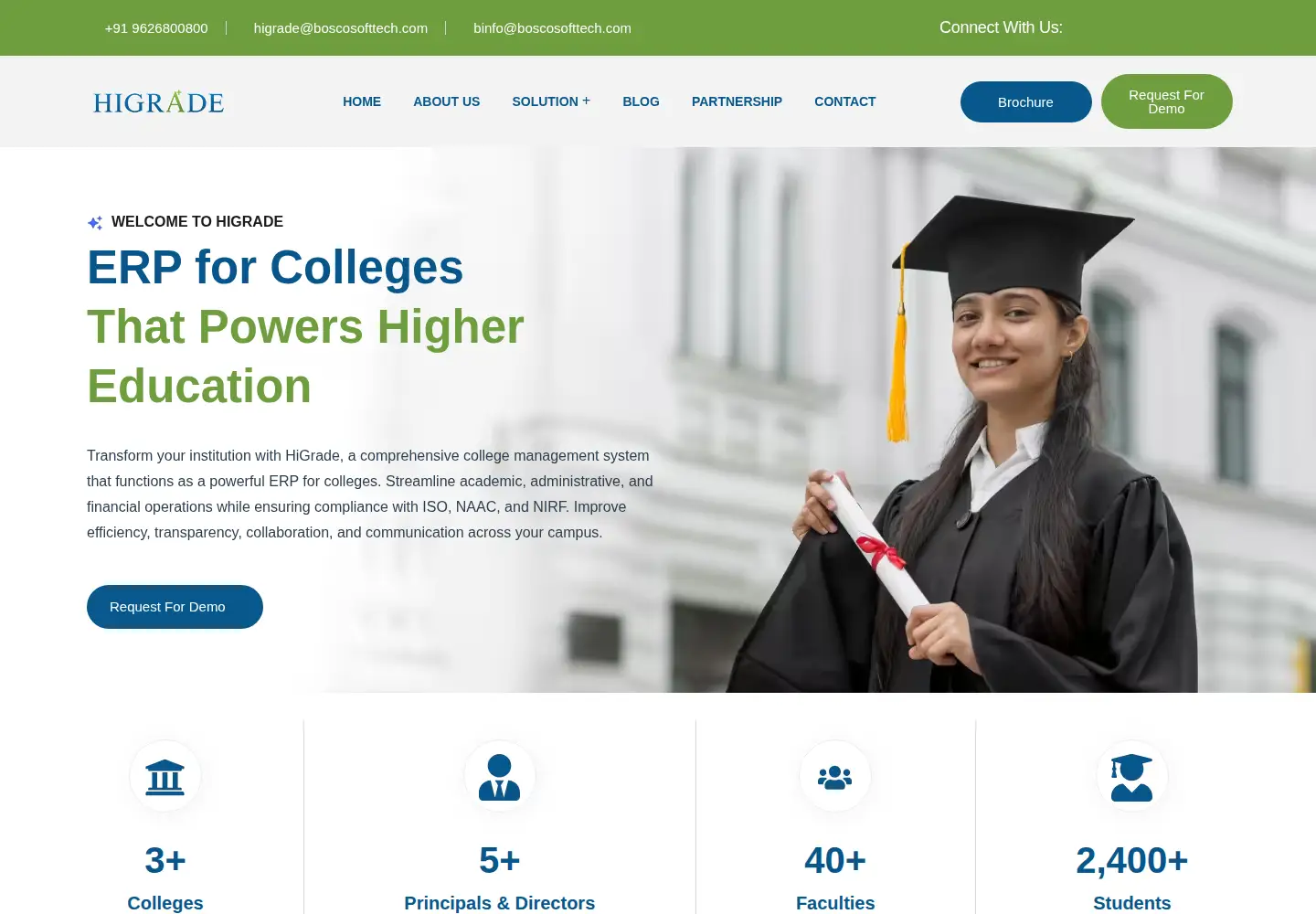 Screenshot of higrade.live