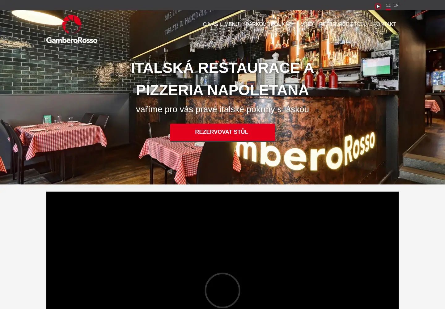 Screenshot of gamberorosso.menu