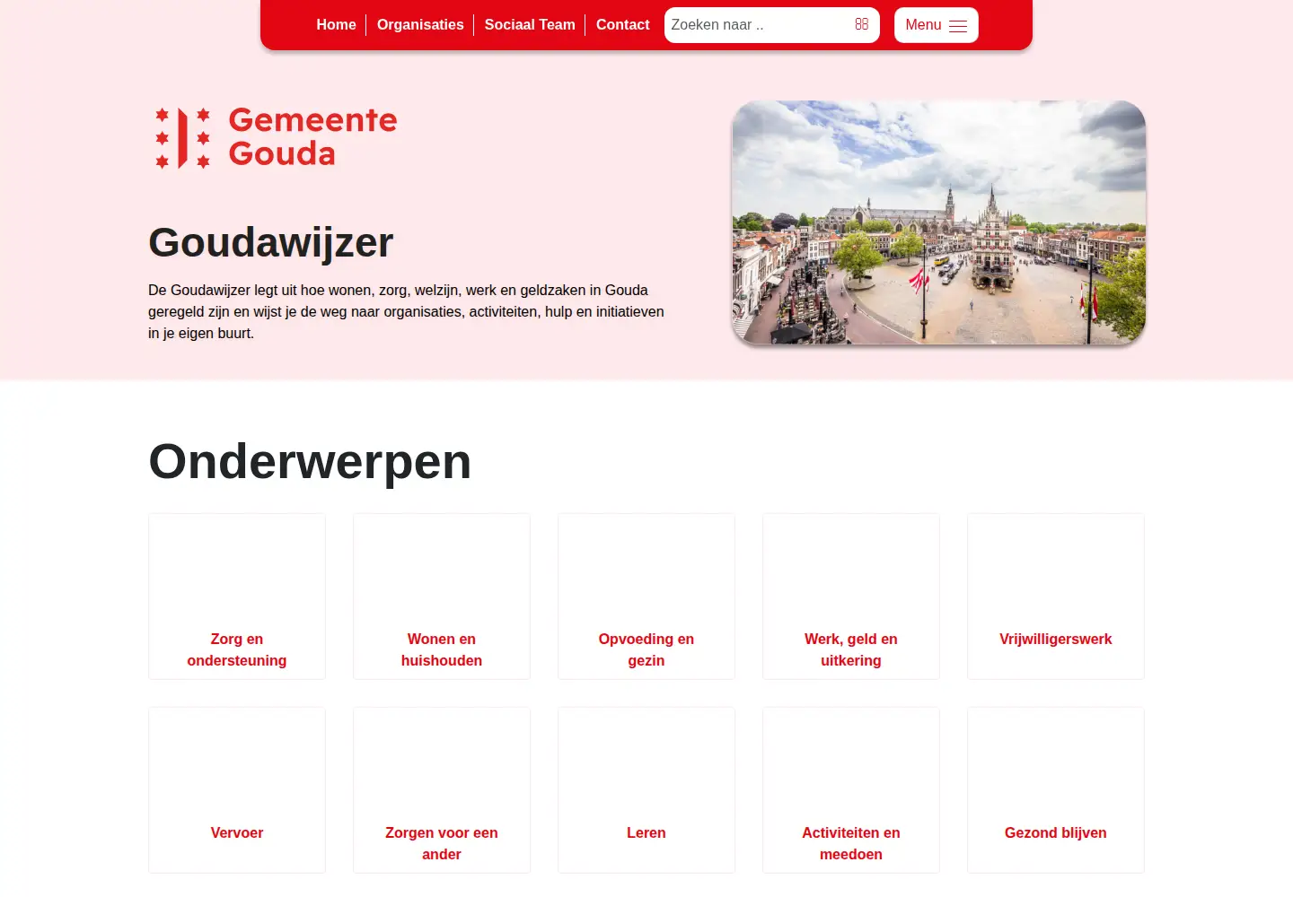 Screenshot of goudawijzer.nl