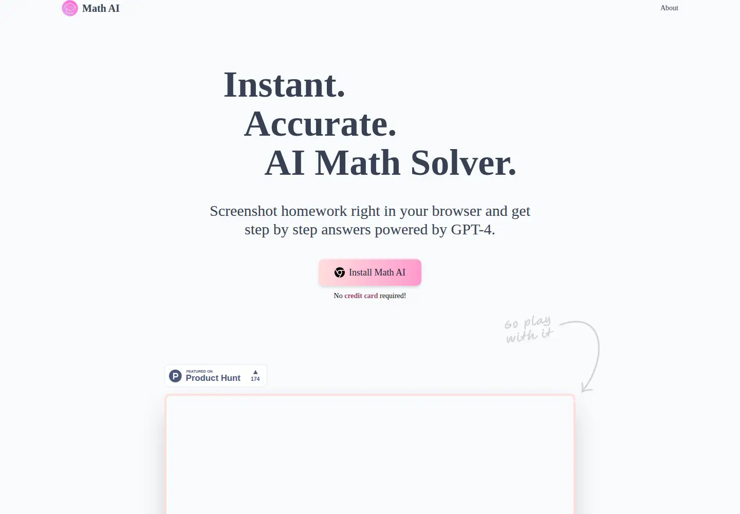 Screenshot of mathai.online