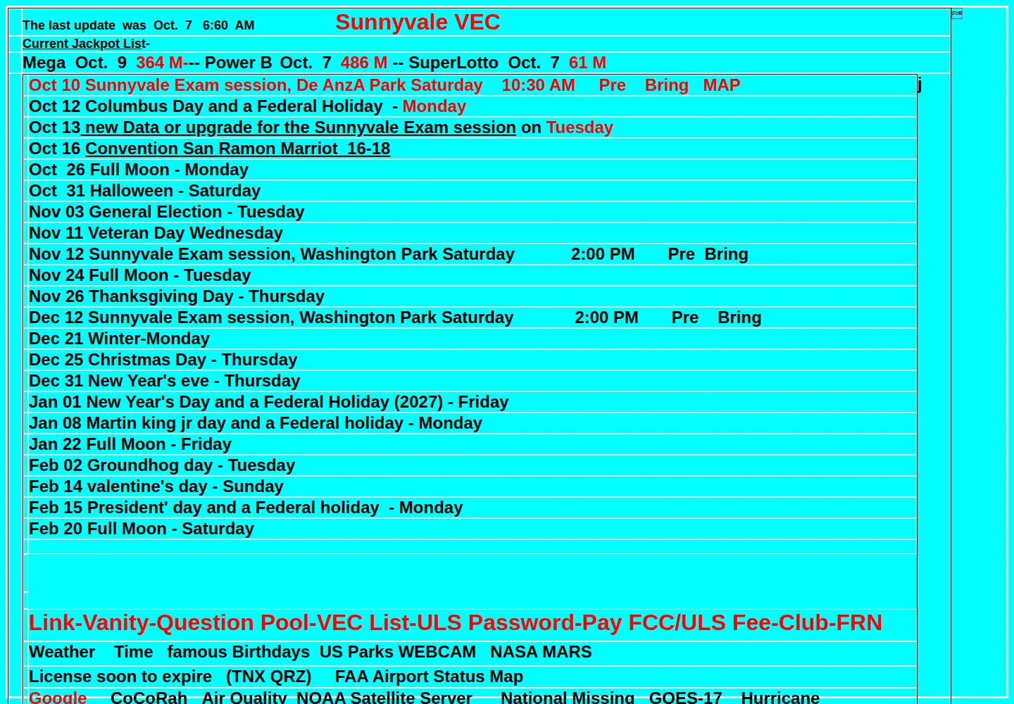Screenshot of amateur-radio.org