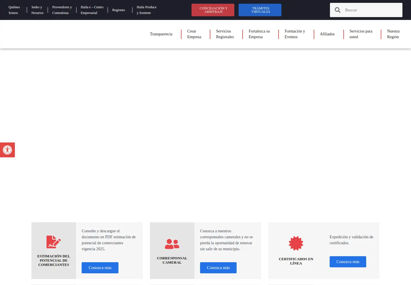 Screenshot of cchuila.org