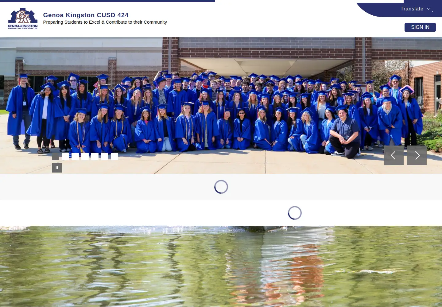 Captured homepage of gkschools.org in the current scan
