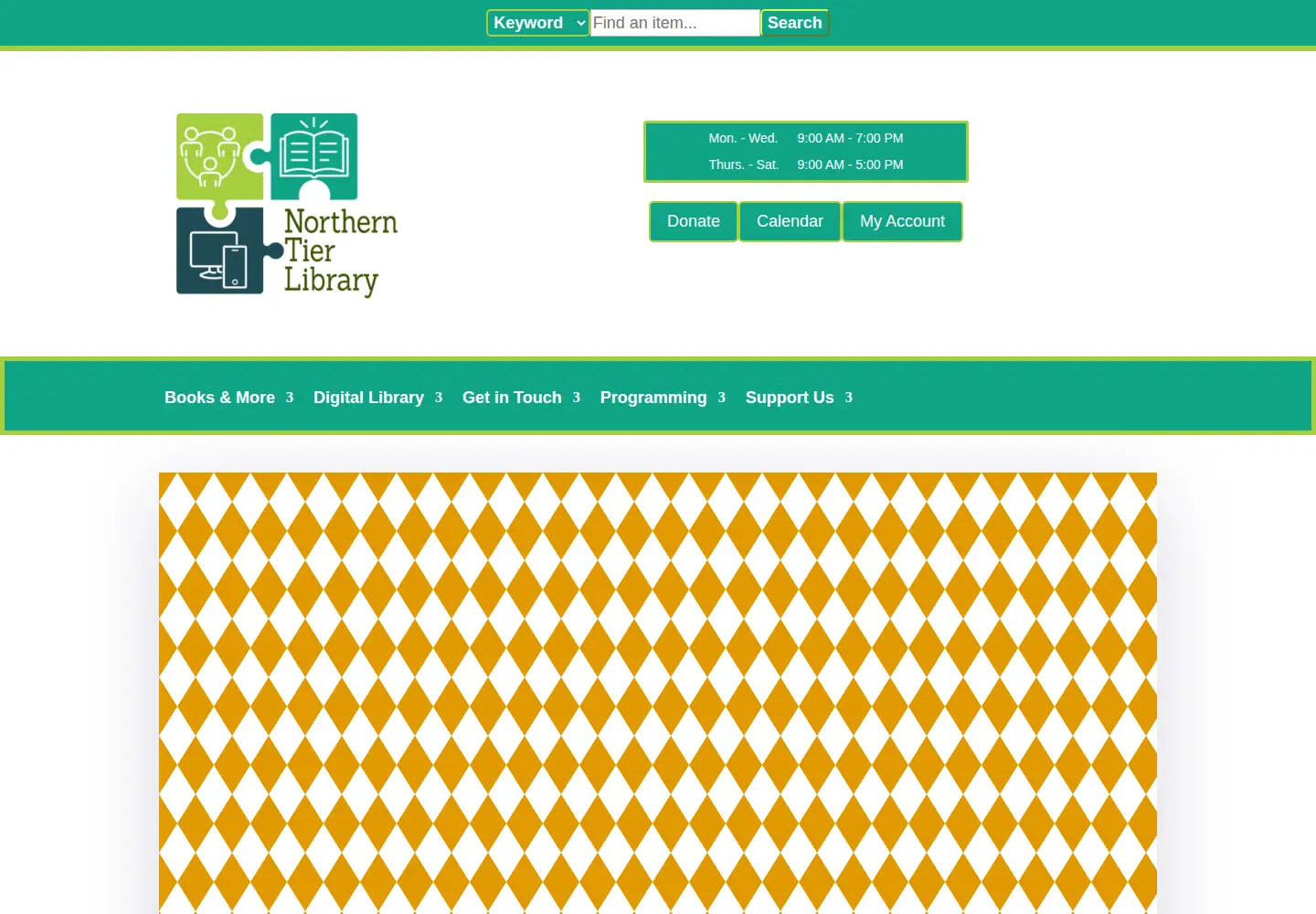 Screenshot of northerntierlibrary.org