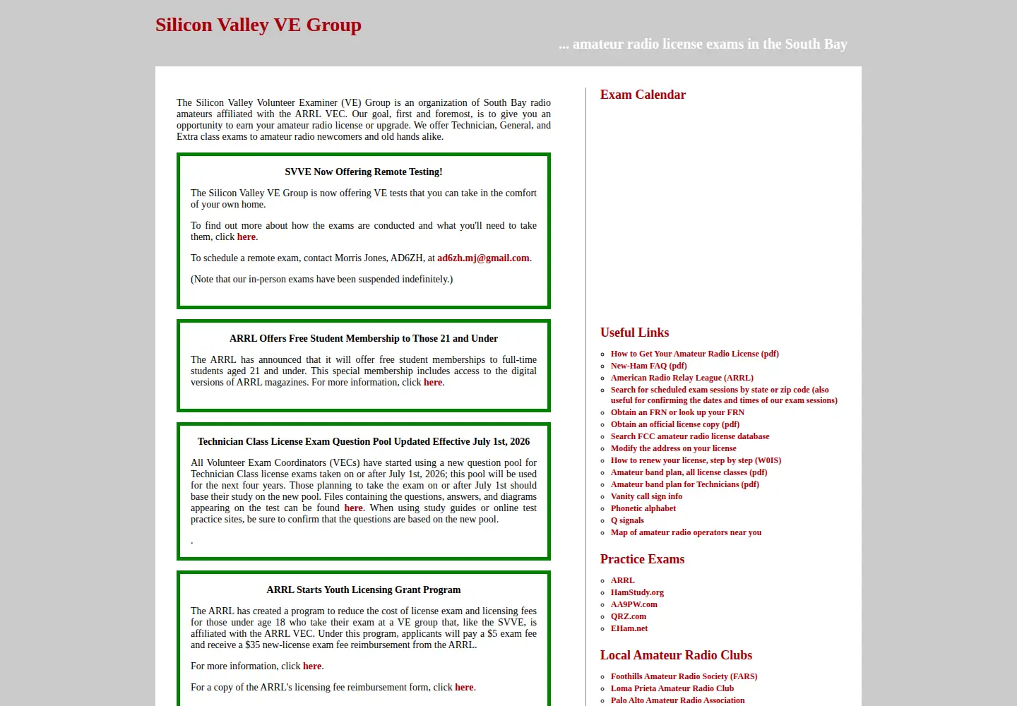 Screenshot of svve.org