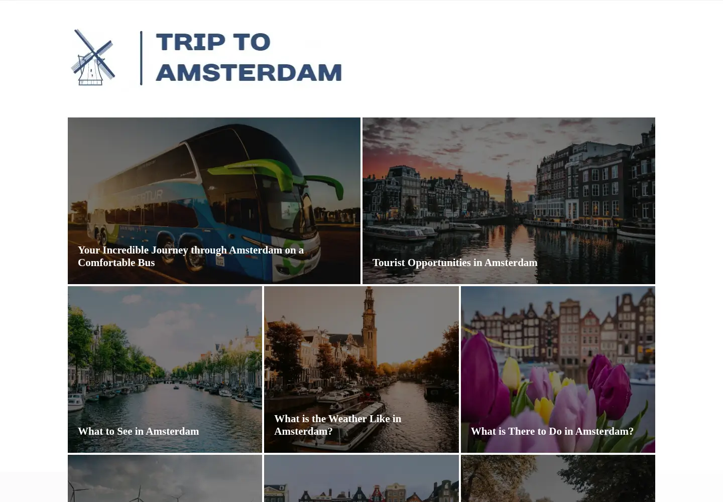 Captured homepage of triptoamsterdam.org in the current scan
