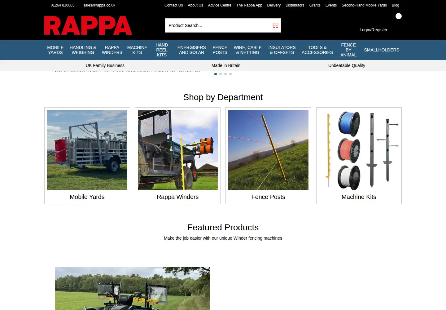Screenshot of rappa.co.uk