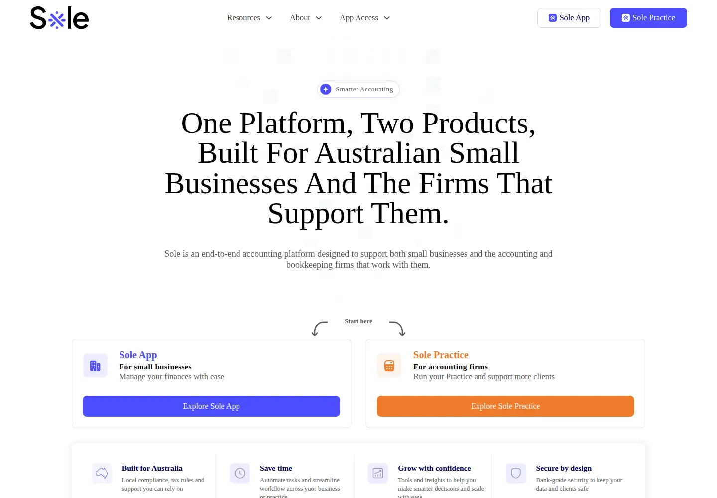 Screenshot of soleapp.com.au