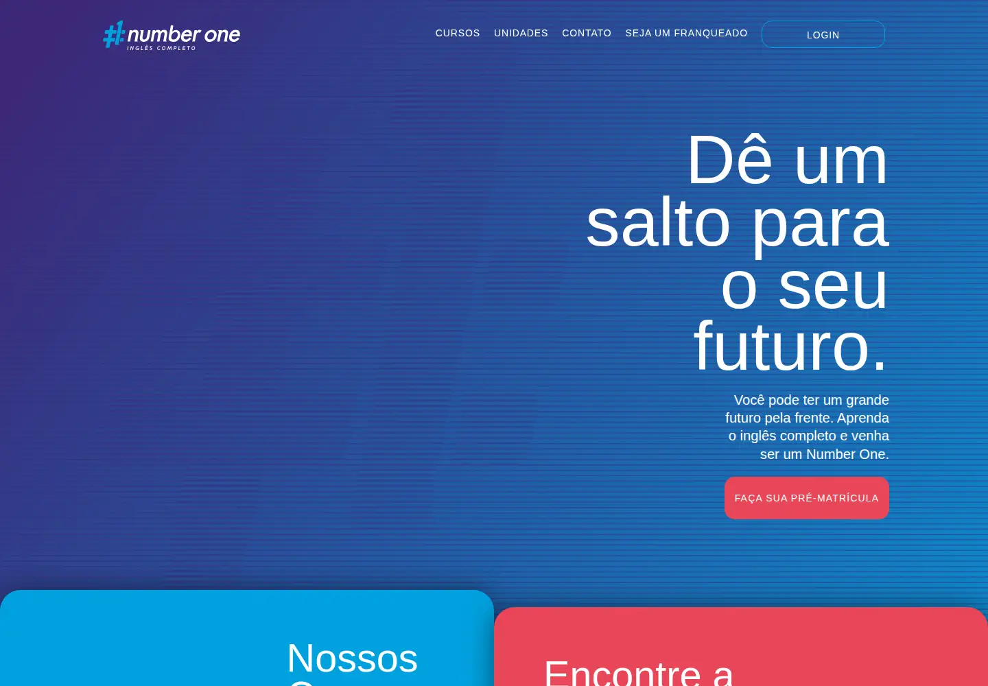 Screenshot of numberone.com.br