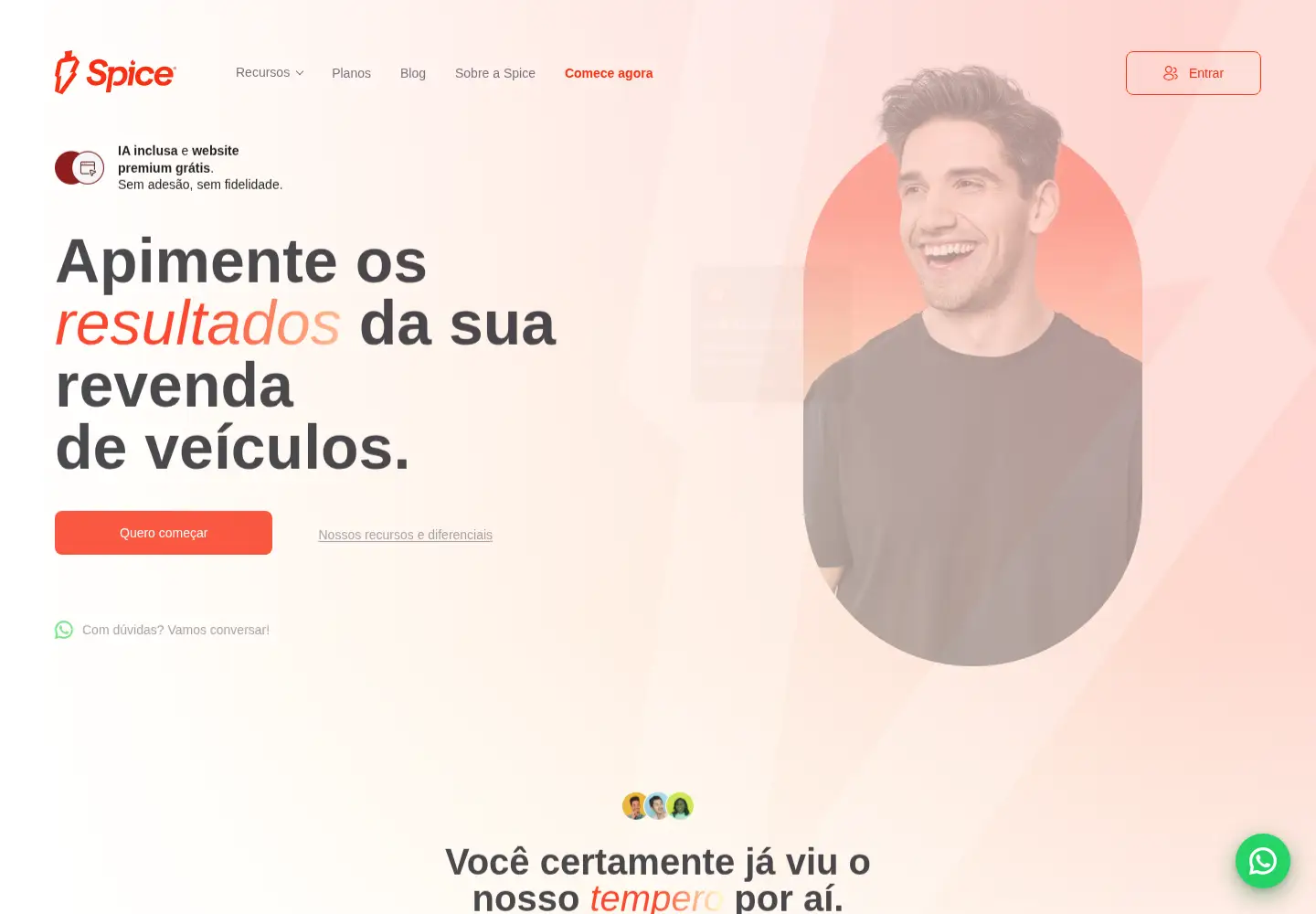 Captured homepage of spicedigital.com.br in the current scan