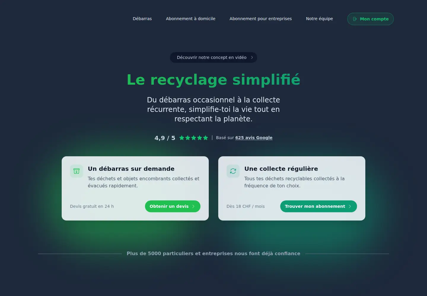 Screenshot of oust.ch