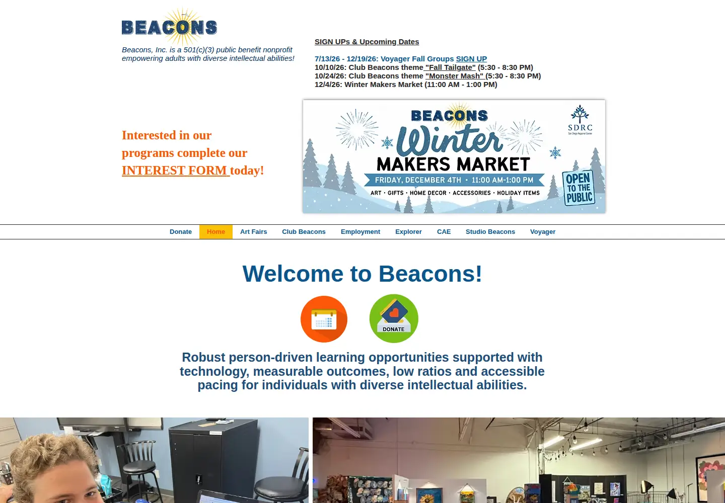 Screenshot of beaconsnorthcounty.com