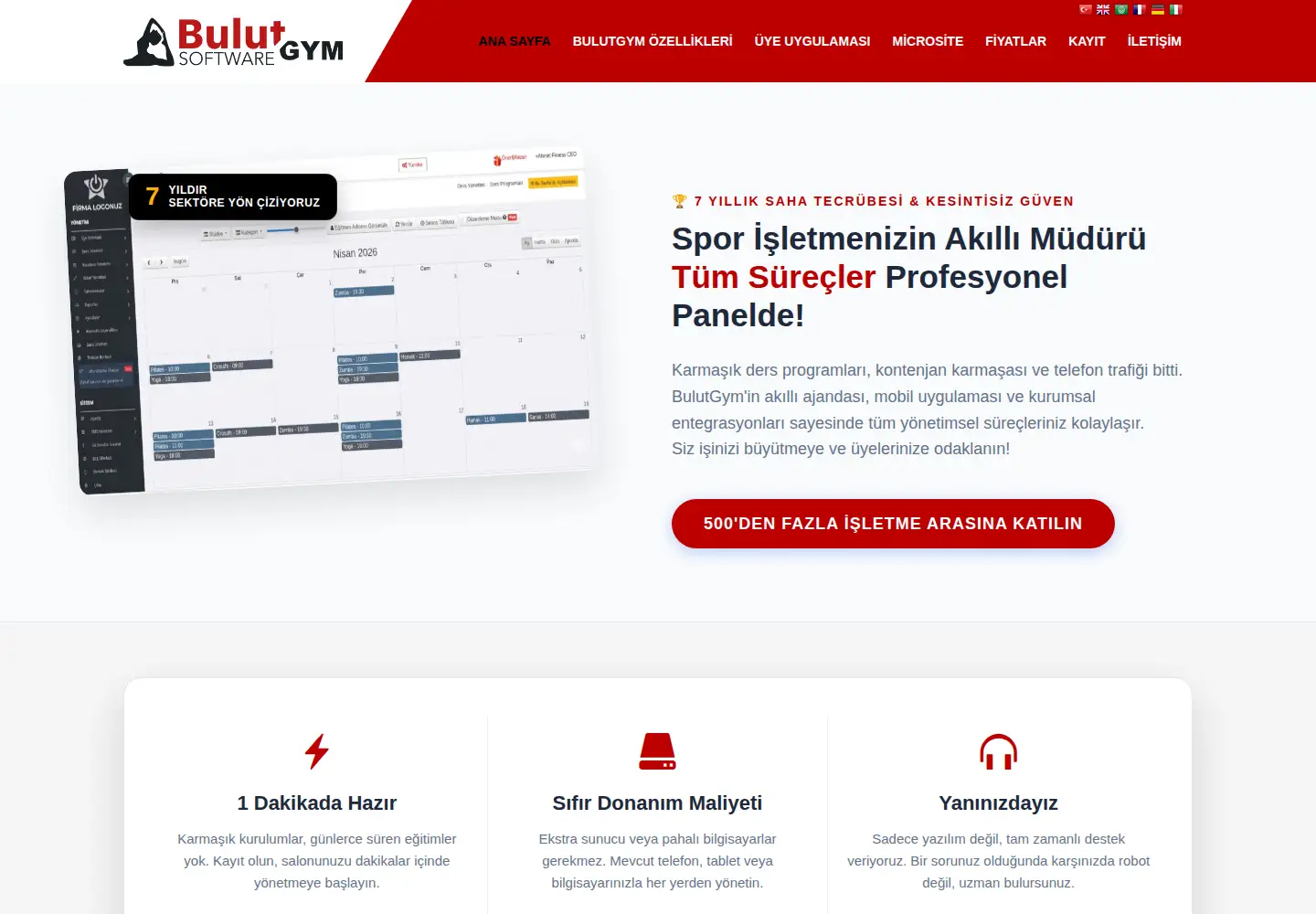 Screenshot of bulutgym.com