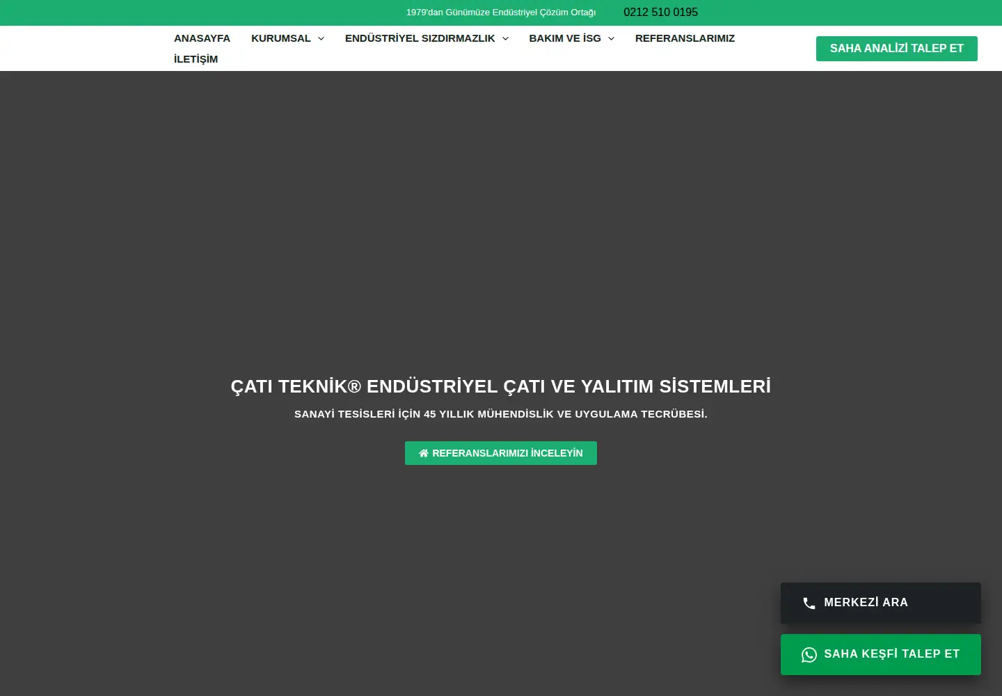 Captured homepage of catiteknik.com in the current scan