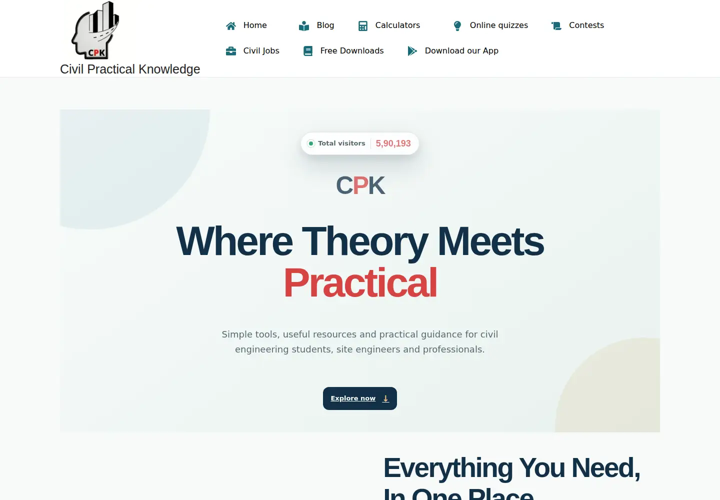 Screenshot of civilpracticalknowledge.com