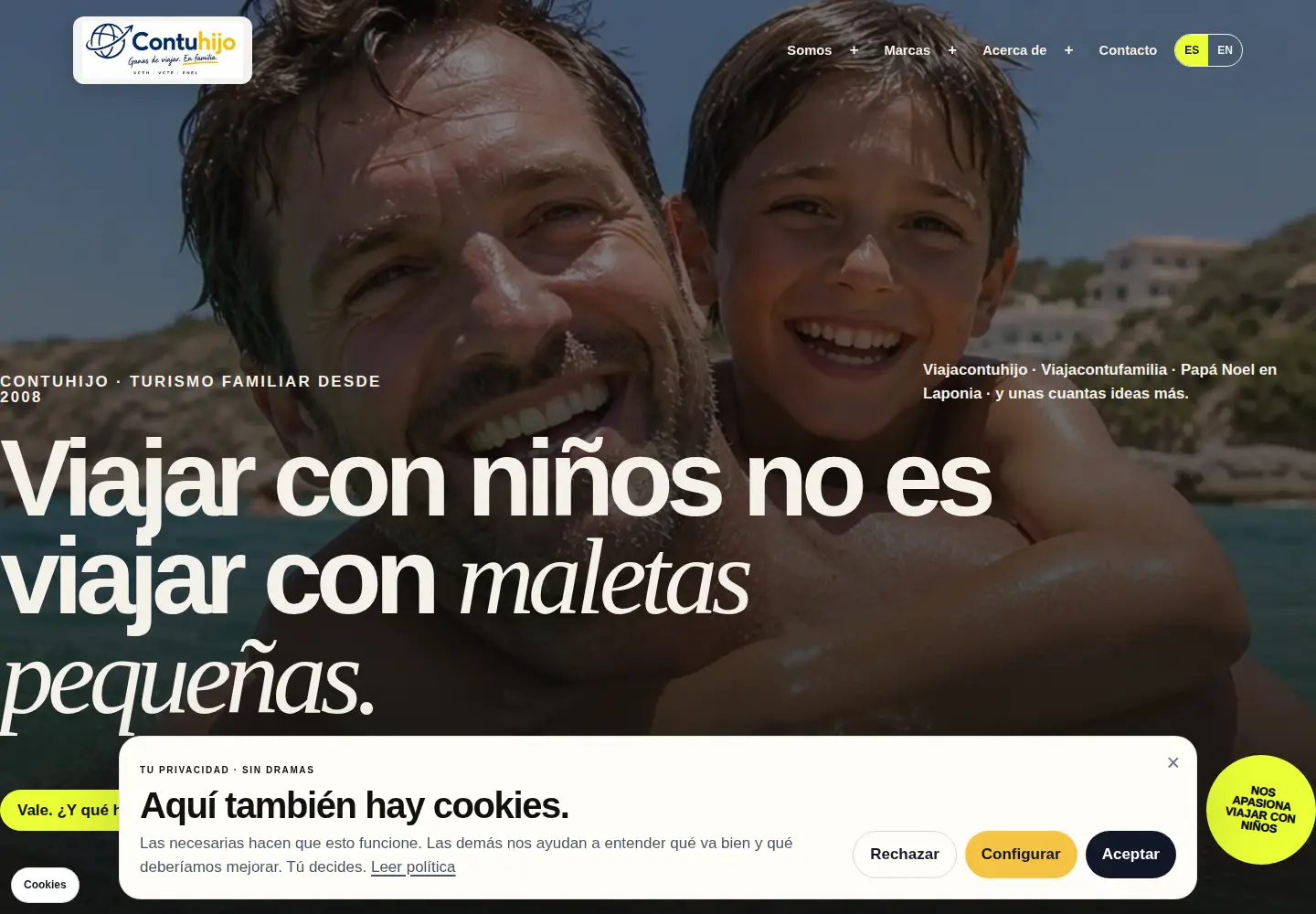 Captured homepage of contuhijo.com in the current scan
