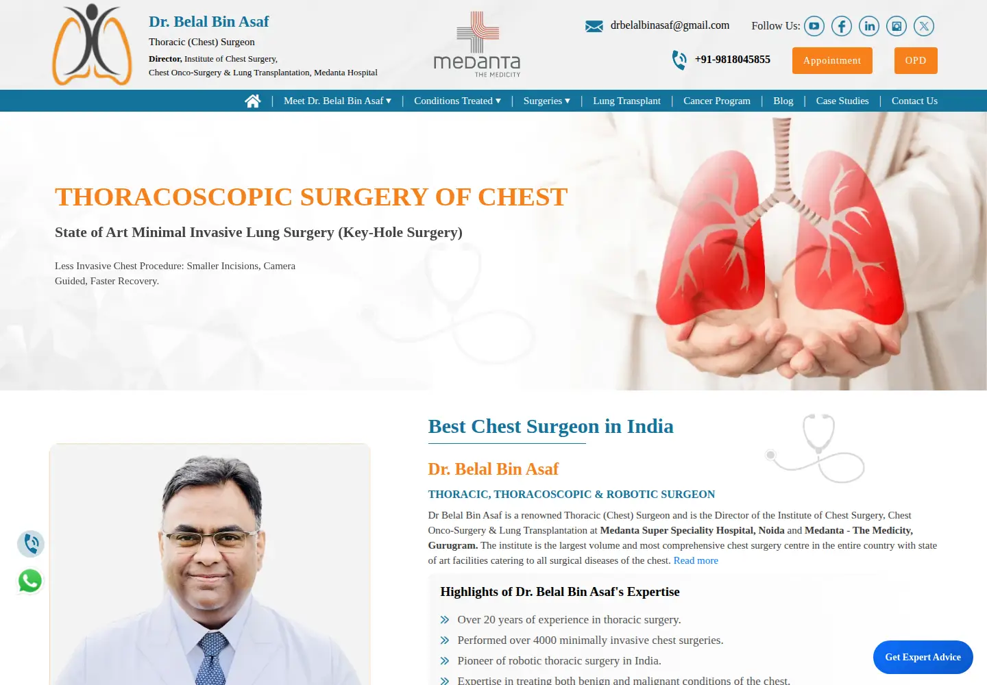 Screenshot of drbelalbinasaf.com