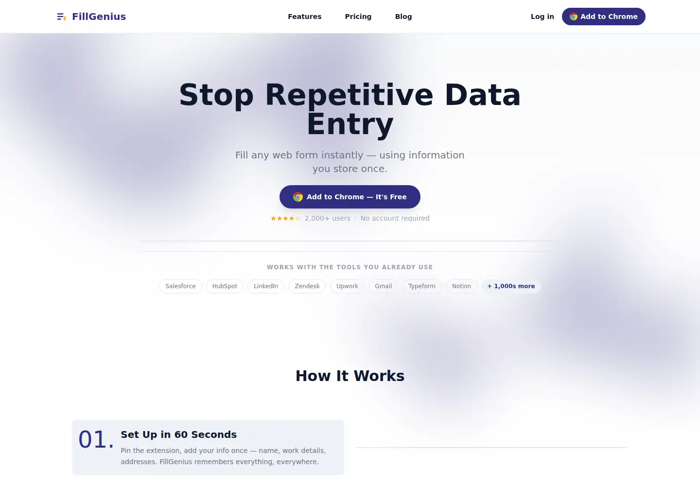 Screenshot of fillgenius.com