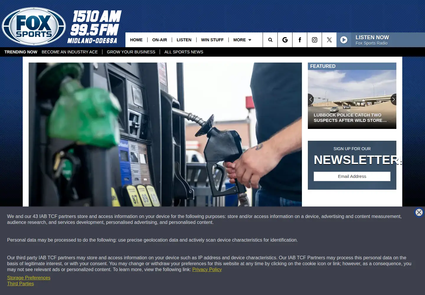 Screenshot of foxsports1510.com