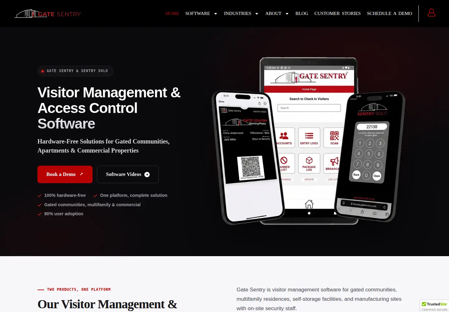 Screenshot of gatesentry.com