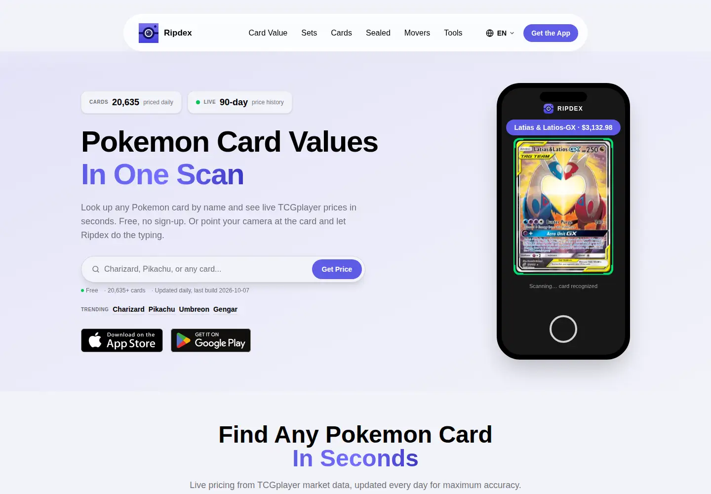 Screenshot of getripdex.com