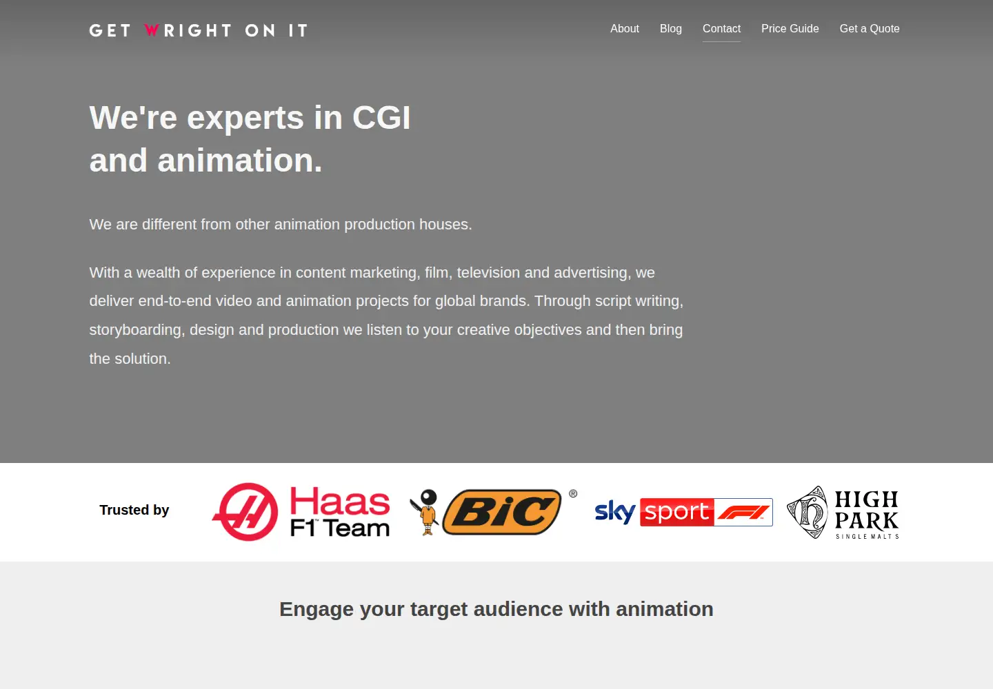 Screenshot of getwrightonit.com