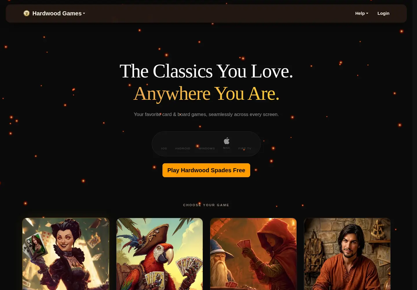 Screenshot of hardwoodgames.com