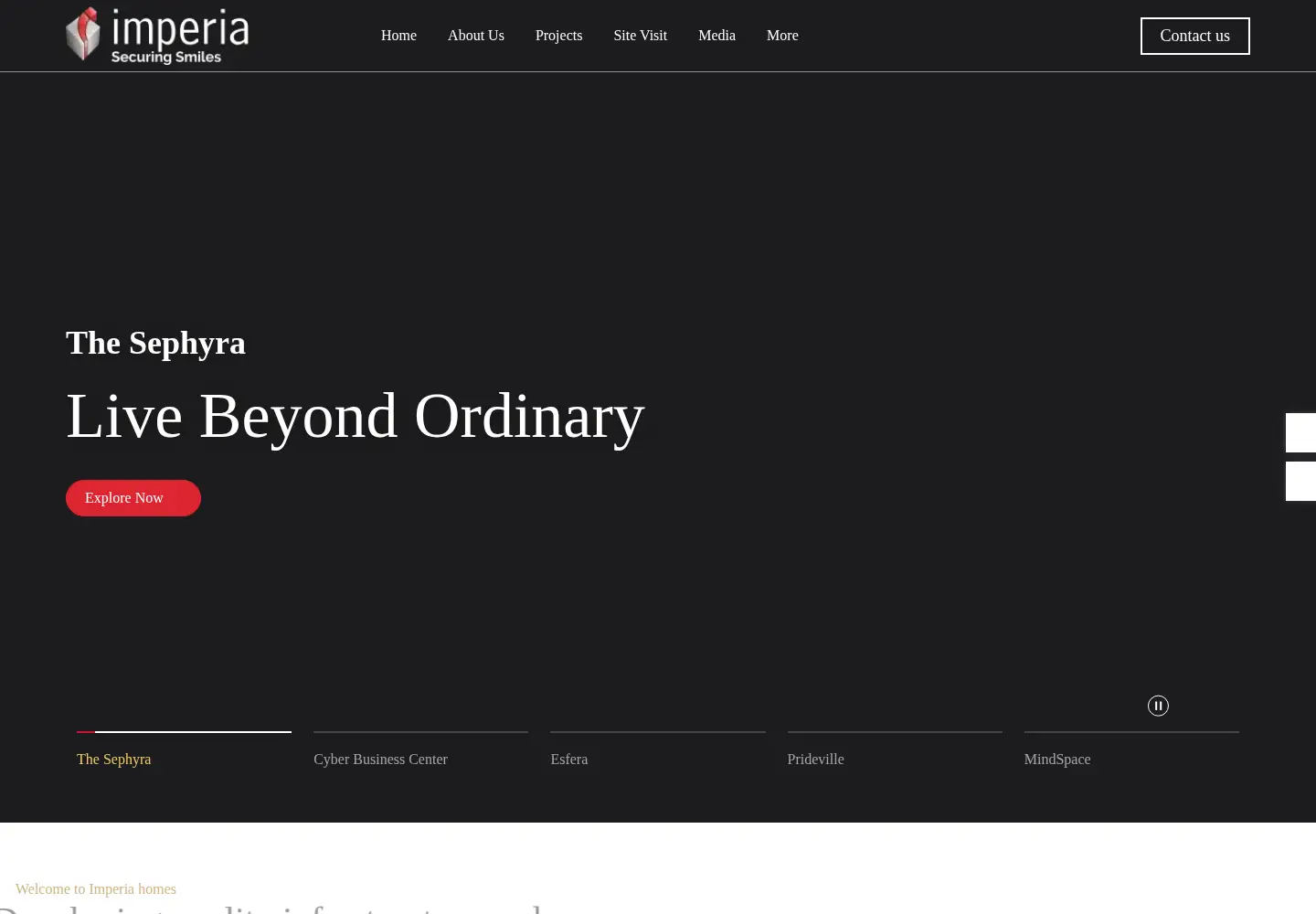Screenshot of imperiastructures.com