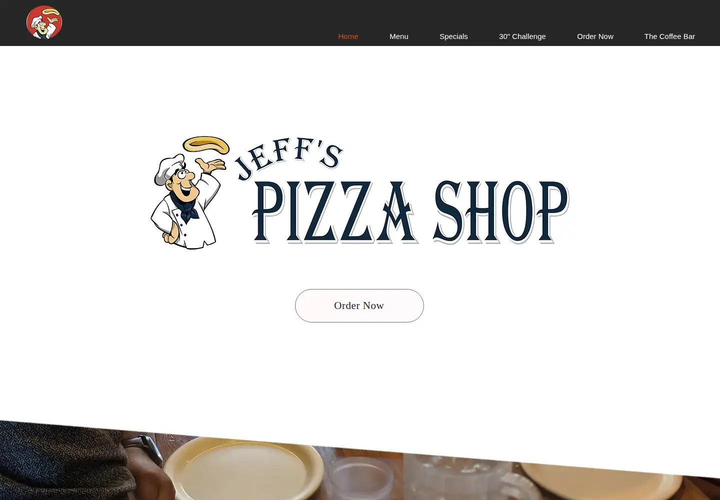 Screenshot of jeffspizzashop.com